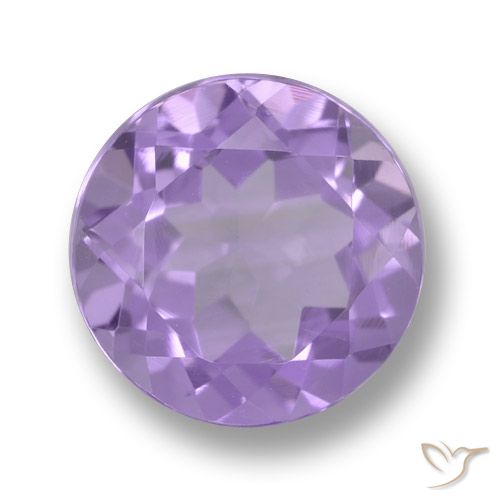 2.63ct Натуральный Средний фиолетовый Аметист, Круглый, Чистота VVS