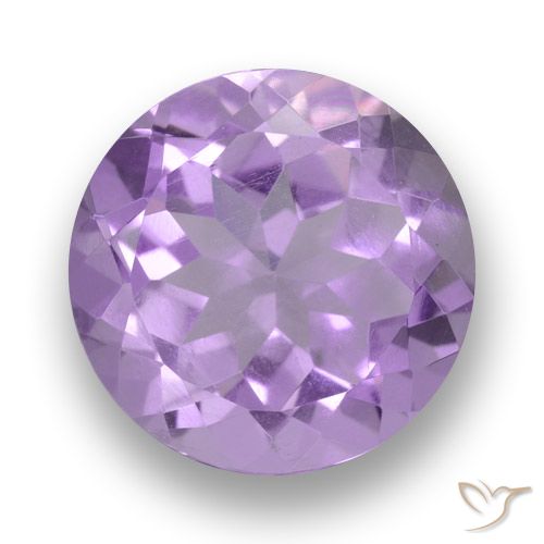 3.71ct Натуральный Средний фиолетовый розовый Аметист, Круглый, VVS-VS