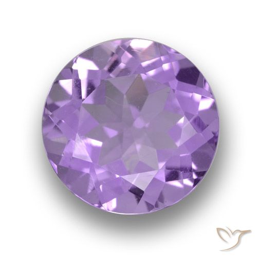 4.12ct Натуральный Средний фиолетовый Аметист, Круглый, VVS-VS