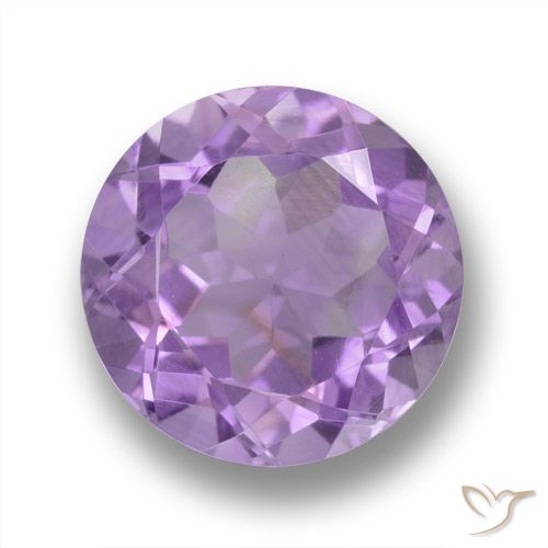 4.41ct Натуральный Средний фиолетовый Аметист, Круглый, VVS-VS