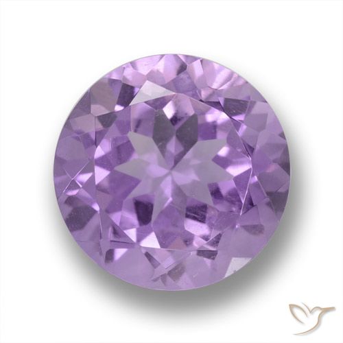 4.38ct Натуральный Средний фиолетовый Аметист, Круглый, VVS-VS