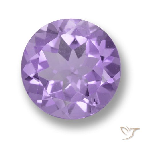 4.37ct Натуральный Средний фиолетовый Аметист, Круглый, VVS-VS
