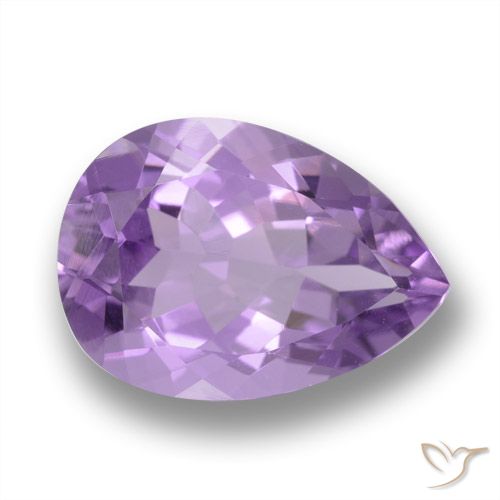 4.84ct Натуральный Темно-фиолетовый Аметист, Форма груши, Чистота VVS