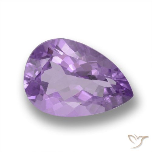4.31ct Натуральный Средний фиолетовый Аметист, Форма груши, VVS-VS