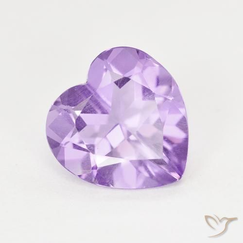 2.85ct Натуральный Темно-фиолетовый Аметист, Сердце, Чистота VS