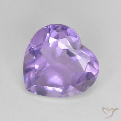 3.02ct Натуральный Средний фиолетовый Аметист, Сердце, Чистота VS