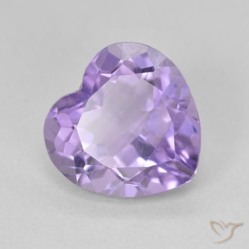 3.03ct Натуральный Средний фиолетовый Аметист, Сердце, Чистота VS