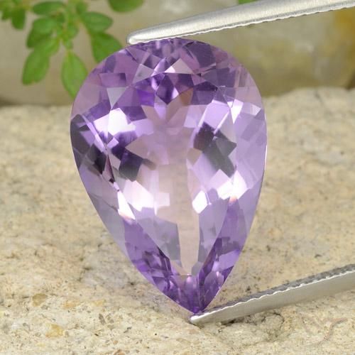 9.43ct Натуральный Темно-фиолетовый Аметист, Форма груши, VVS-VS