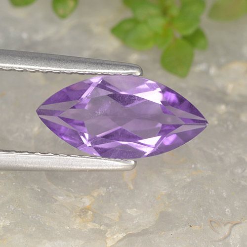 1.49ct Натуральный Глубокий пурпурно-фиолетовый Аметист, Маркиза, Чистота VS