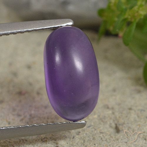 2.77ct Натуральный Средний фиолетовый Аметист, Овал, Прозрачный