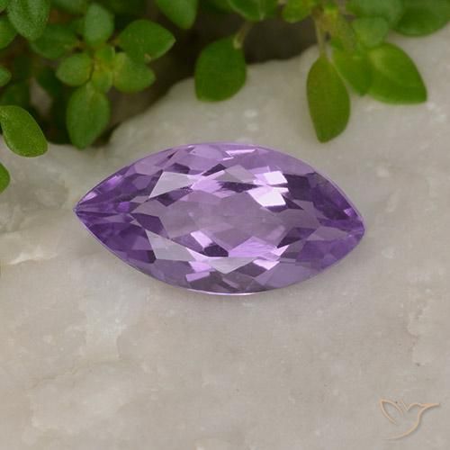 1.85ct Натуральный Средний фиолетовый Аметист, Маркиза, Чистота VS