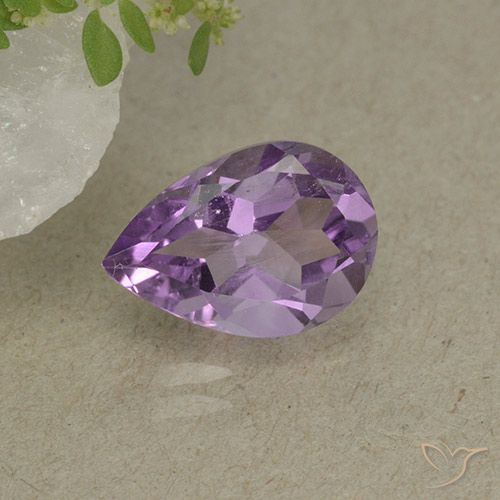 1.81ct Натуральный Ирис Вайолет Аметист, Форма груши, Чистота VS