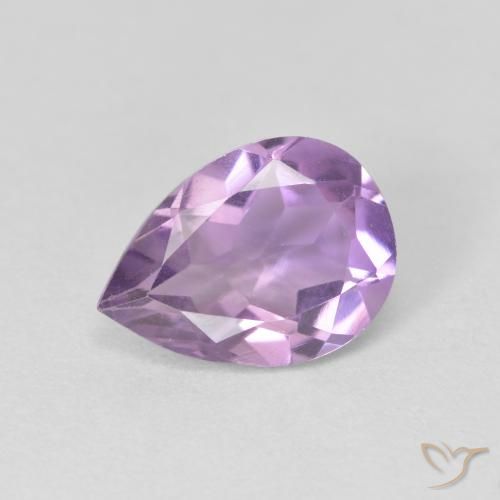 1.48ct Натуральный Средний фиолетовый Аметист, Форма груши, VVS-VS