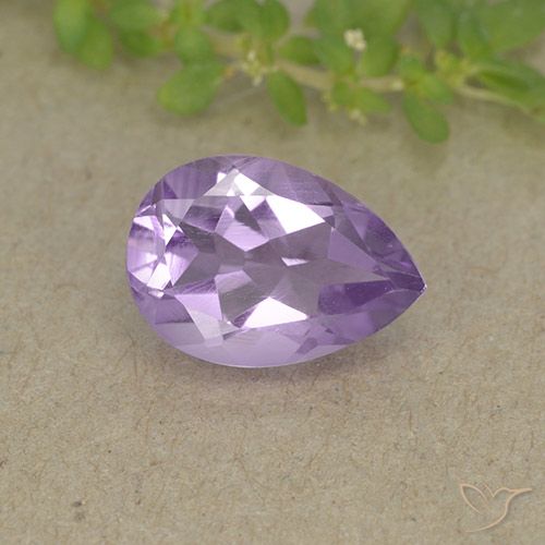 1.75ct Натуральный Глубокий Ирис Фиолетовый Аметист, Форма груши, VVS-VS