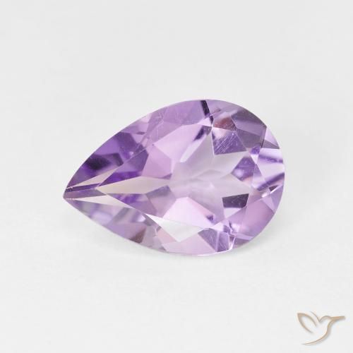 1.63ct Натуральный Глубокий Ирис Фиолетовый Аметист, Форма груши, VVS-VS
