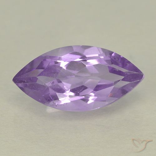 1.82ct Натуральный Средний фиолетовый Аметист, Маркиза, Чистота VS