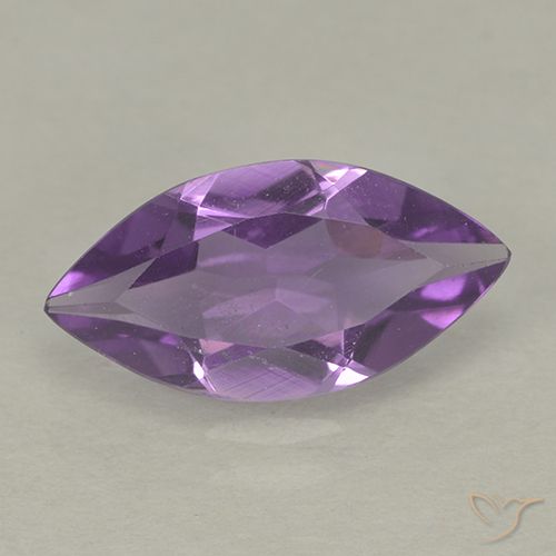 1.32ct Натуральный Средний фиолетовый Аметист, Маркиза, Чистота VS