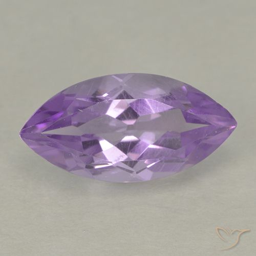 1.60ct Натуральный Глубокий Ирис Фиолетовый Аметист, Маркиза, Чистота VS