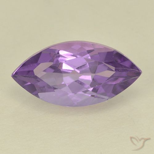 2.01ct Натуральный Средний фиолетовый Аметист, Маркиза, Чистота VS