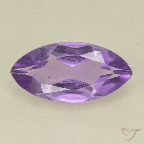 1.45ct Натуральный Темно-фиолетовый Аметист, Маркиза, Чистота VS