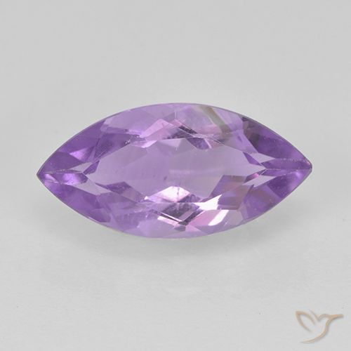 1.43ct Натуральный Средний фиолетовый Аметист, Маркиза, Чистота VS