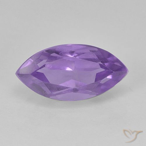 1.97ct Натуральный Средний фиолетовый Аметист, Маркиза, Чистота VS