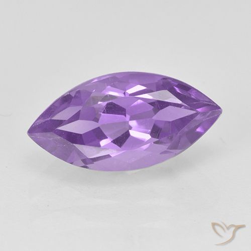 1.97ct Натуральный Средний фиолетовый Аметист, Маркиза, Чистота VS