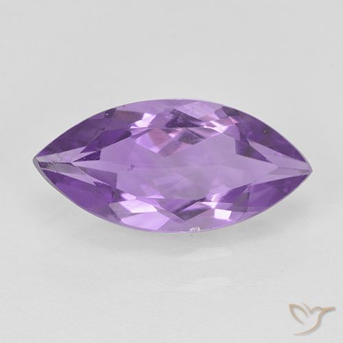 1.39ct Натуральный Средний фиолетовый Аметист, Маркиза, Чистота VS