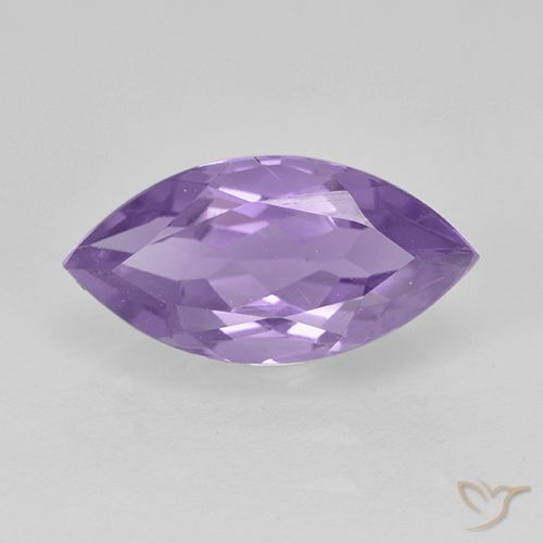 1.92ct Натуральный Средний фиолетовый Аметист, Маркиза, Чистота VS
