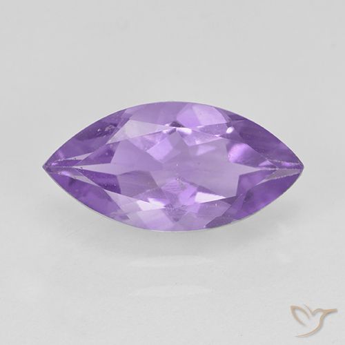 1.45ct Натуральный Средний фиолетовый Аметист, Маркиза, Чистота VS