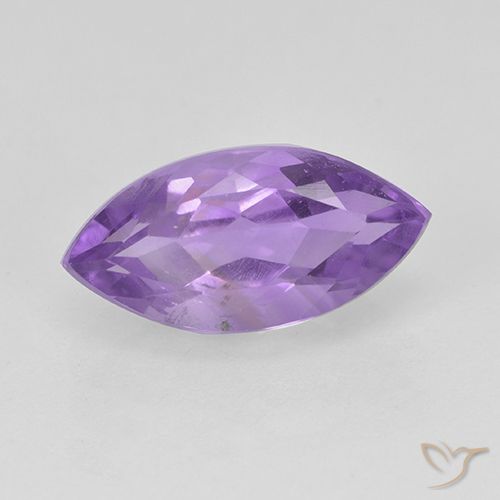 1.77ct Натуральный Средний фиолетовый Аметист, Маркиза, Чистота VS