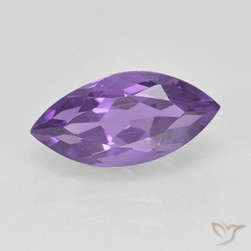 1.92ct Натуральный Средний фиолетовый Аметист, Маркиза, Чистота VS