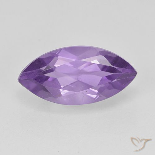 1.73ct Натуральный Средний фиолетовый Аметист, Маркиза, Чистота VS