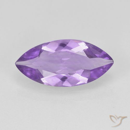 1.23ct Натуральный Средний фиолетовый Аметист, Маркиза, Чистота VS