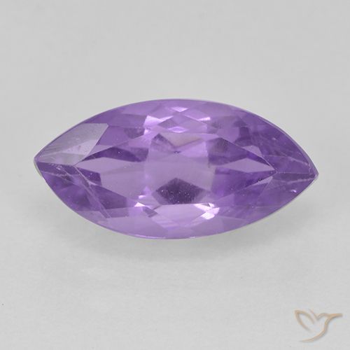 2.07ct Натуральный Средний фиолетовый Аметист, Маркиза, Чистота VS