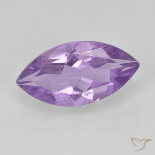 1.59ct Натуральный Средний фиолетовый Аметист, Маркиза, Чистота VS