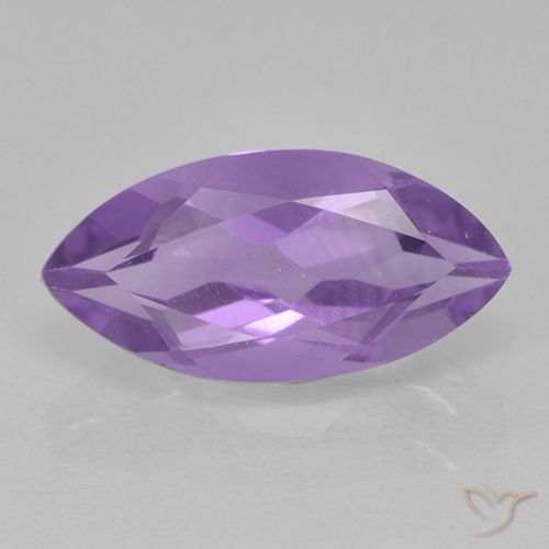 1.67ct Натуральный Средний фиолетовый Аметист, Маркиза, Чистота VS