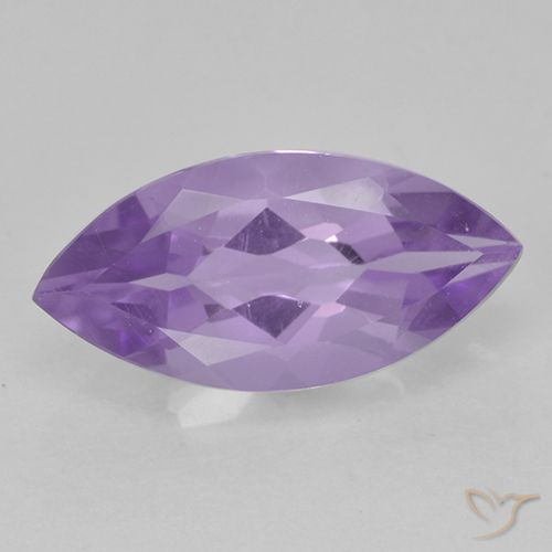 1.56ct Натуральный Средний фиолетовый Аметист, Маркиза, Чистота VS