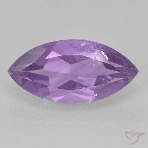 1.70ct Натуральный Средний фиолетовый Аметист, Маркиза, VS-SI