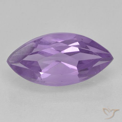 2.07ct Натуральный Средний фиолетовый Аметист, Маркиза, Чистота VS