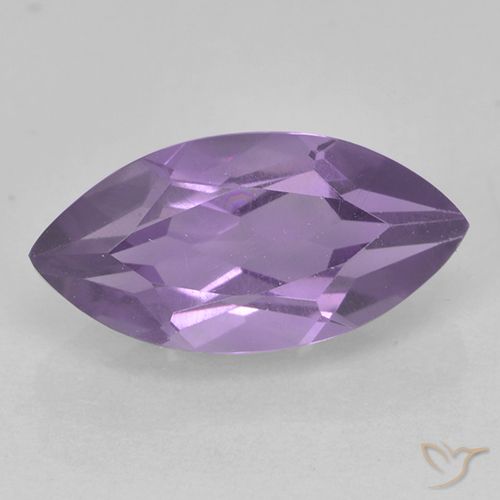 1.84ct Натуральный Средний фиолетовый розовый Аметист, Маркиза, Чистота VS