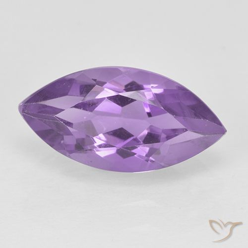 1.79ct Натуральный Средний фиолетовый Аметист, Маркиза, Чистота VS