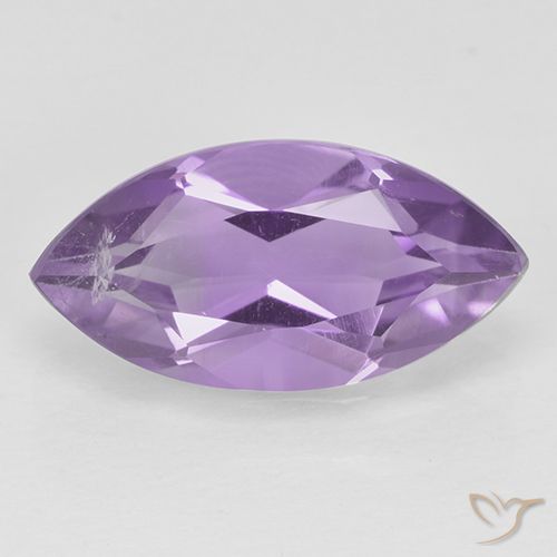 1.54ct Натуральный Средний фиолетовый розовый Аметист, Маркиза, Чистота VS
