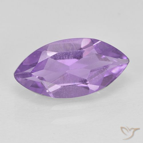1.42ct Натуральный Средний фиолетовый Аметист, Маркиза, Чистота VS