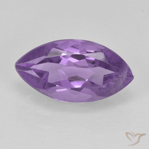 1.64ct Натуральный Средний фиолетовый Аметист, Маркиза, Чистота VS