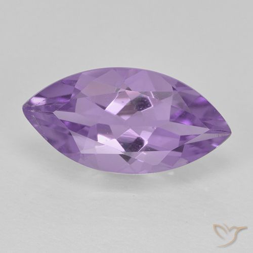 1.47ct Натуральный Средний фиолетовый Аметист, Маркиза, Чистота VS