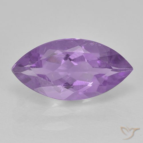 1.57ct Натуральный Средний фиолетовый Аметист, Маркиза, VS-SI