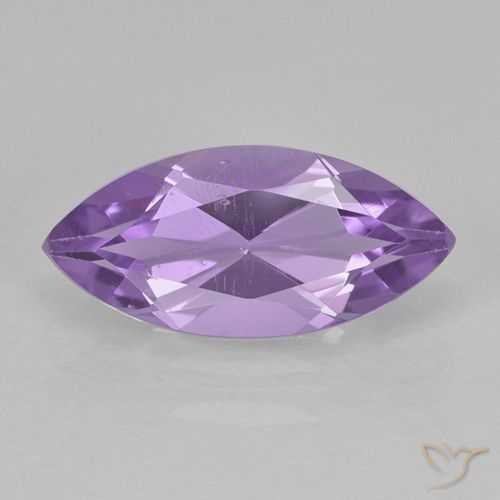 1.38ct Натуральный Ирис Вайолет Аметист, Маркиза, Чистота VS