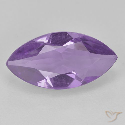 1.35ct Натуральный Средний фиолетовый Аметист, Маркиза, Чистота VS
