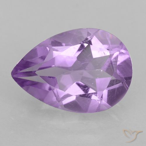 1.70ct Натуральный Средний розовый фиолетовый Аметист, Форма груши, VVS-VS